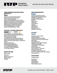 Salt Lake City Line Card